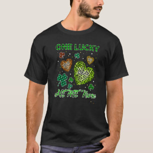 St Patricks One Lucky Heme Nurse Buffalo Leopard H T-shirt