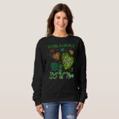 St Patricks one Lucky Icu Nurse Buffalo Leopard Trui (Voorkant volledig)