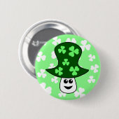 St. Patrick's paddenstoel Button (Voorkant /achterkant)