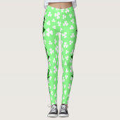 St. Patrick's paddenstoel Leggings (Voorkant)