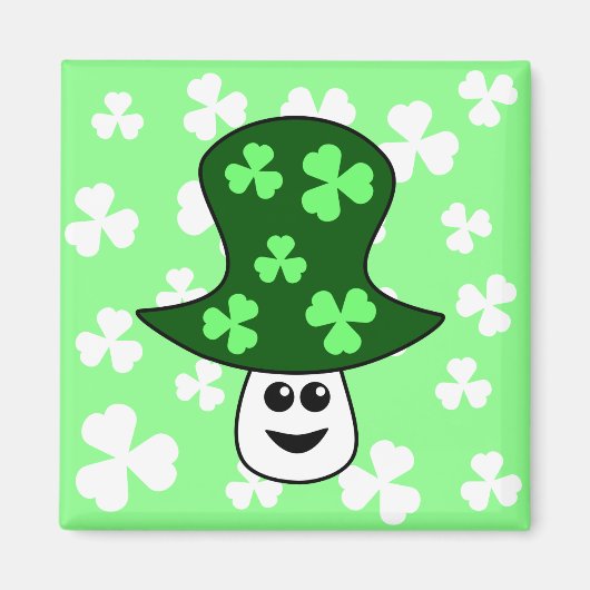 St. Patrick's paddenstoel Magnet (Voorkant)