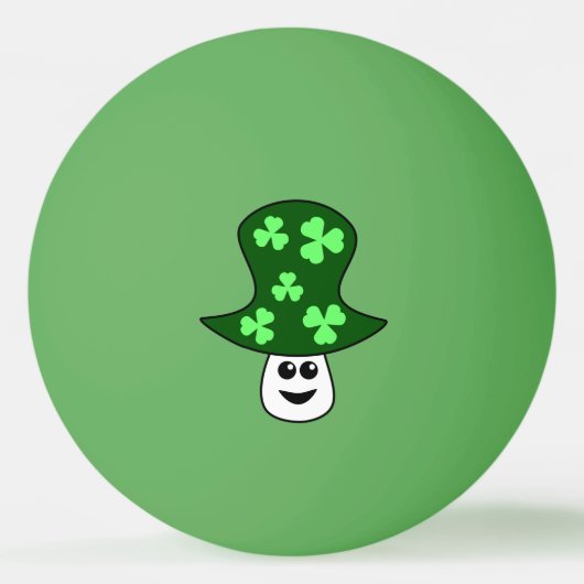 St. Patrick's paddenstoel Ping Pong Ball (Voorkant)