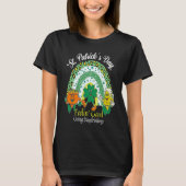 St Patrick's Paddy Day Irish Shamrock C Crock Gold T-shirt (Voorkant)