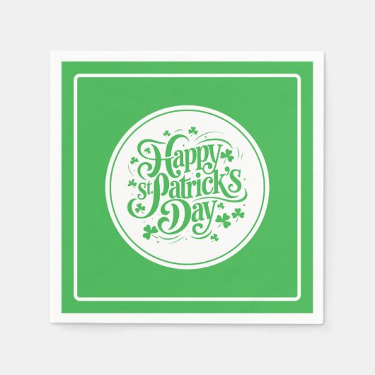 St. Patrick's Papier Servet (Voorkant)