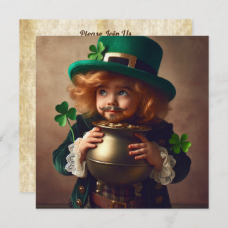 St Patrick's Party Ierse kinderpot van Gold Square Kaart