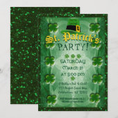 St. Patrick's Party Kaart (Voorkant / Achterkant)