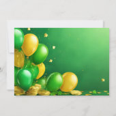 St Patrick's Party Uitnodigen Kaart (Achterkant)