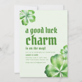 St. Patrick's Patty Baby shower Party Uitnodigen Kaart (Voorkant)