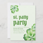 St. Patrick's Patty Day Party Uitnodigen Kaart (Voorkant)