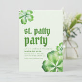 St. Patrick's Patty Day Party Uitnodigen Kaart (Staand voorkant)