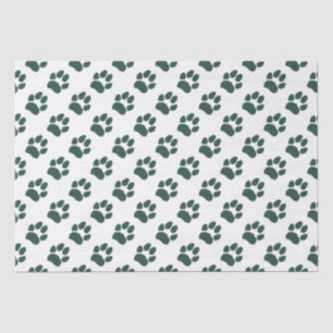 St. Patrick's Paw Print Tissuepapier