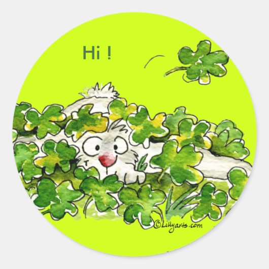 St. Patricks Peek Een Boo Day Sticker (Voorkant)