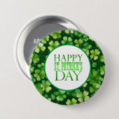 St. Patricks Pin Ronde Button 7,6 Cm (Voorkant /achterkant)
