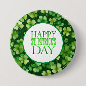 St. Patricks Pin Ronde Button 7,6 Cm (Voorkant)