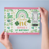 St Patrick's Pink Lucky One Chip Bag Wrapper Flyer (Hand)