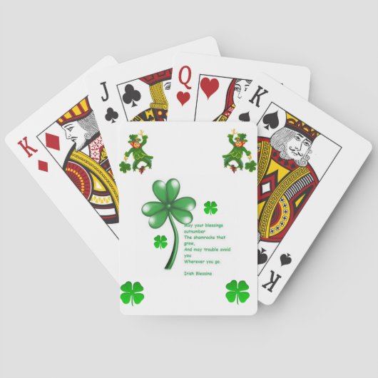 St. Patrick's Plays Card Deck Speelkaarten (Achterkant)