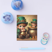 St Patrick's Pot of Gold Boy Leprechaun Uitnodigin Flyer (Enkel)