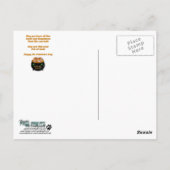 St Patricks - Pot of Gold - Golden Retriever Micke Briefkaart (Achterkant)