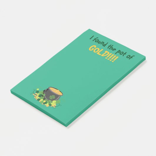 St. Patrick's Pot of Gold Post-it® Notes (Schuin)