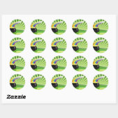 St.Patrick's Pot of Gold Ronde Sticker (Vel)