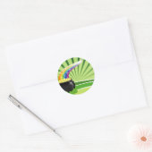 St.Patrick's Pot of Gold Ronde Sticker (Envelop)