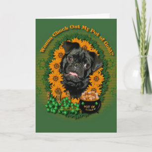St Patricks - Pot van Goud - Pug - Ruffy Kaart