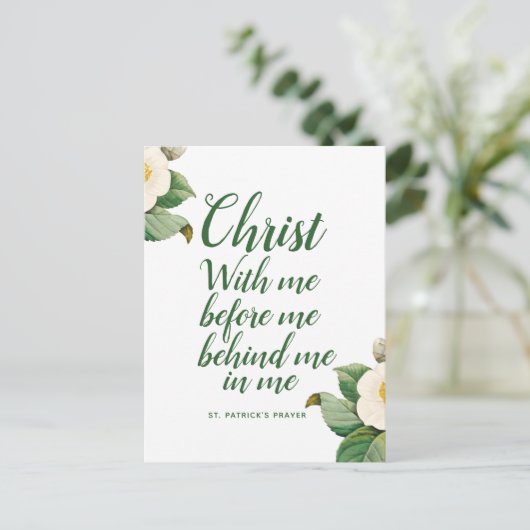 St. Patrick's Prayer Briefkaart (Staand voorkant)