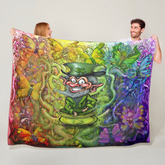 St. Patrick's Rainbow Magic Fleece Deken