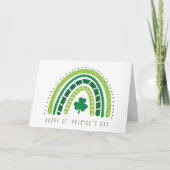 St. Patrick's Regenboog | Gelukkige Whimsical Sham Kaart (Voorkant)