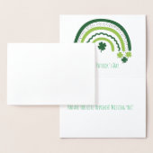 St. Patrick's Regenboog Gelukkige Whimsical Shamro Folie Kaarten (Display)