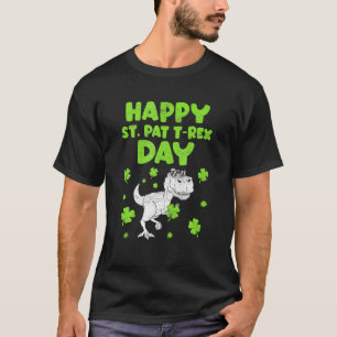 St. Patricks Saint Pat T Rex Dinosaurs Funny St. P T-shirt