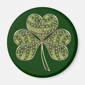 St Patrick's Shamrock 1e Magneet
