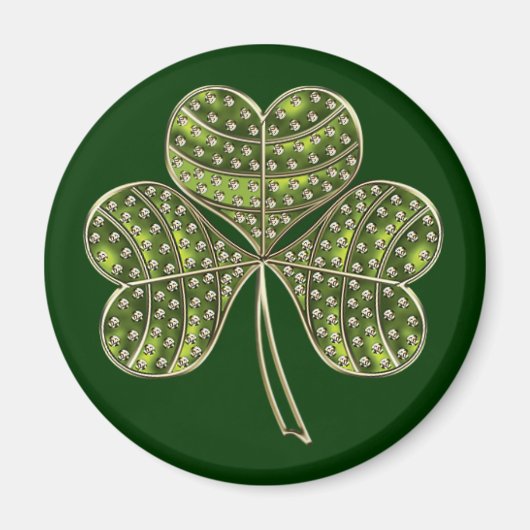 St Patrick's Shamrock 1e Magneet (Voorkant)