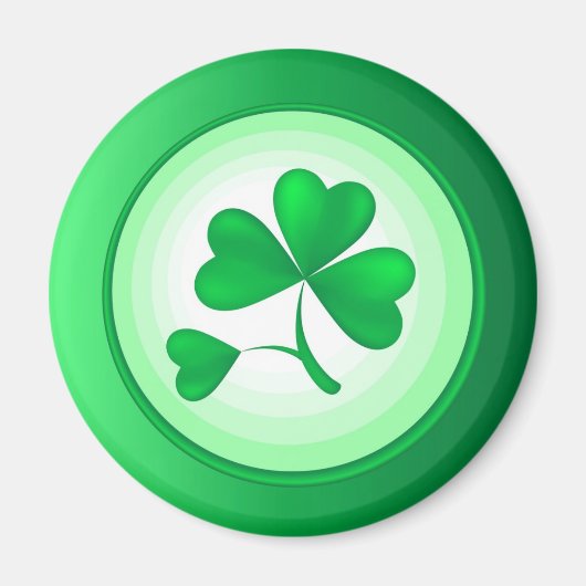 St. Patrick's Shamrock Magneet (Voorkant)