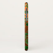 ST PATRICK'S SHAMROCK ORANJE GREEN DAMASK MONOGRAM Case-Mate iPhone CASE (Achterkant/links)