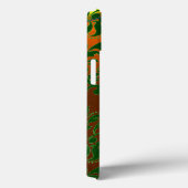 ST PATRICK'S SHAMROCK ORANJE GREEN DAMASK MONOGRAM Case-Mate iPhone CASE (Achterkant / Rechts)