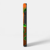 ST PATRICK'S SHAMROCK ORANJE GREEN DAMASK MONOGRAM iPhone HOESJE (Linkerkant)