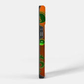 ST PATRICK'S SHAMROCK ORANJE GREEN DAMASK MONOGRAM iPhone HOESJE (Rechterkant)