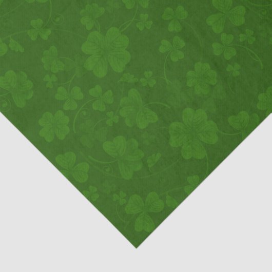 St. Patrick's Shamrock Tissuepapier (Detail)