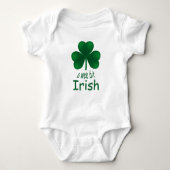St Patrick's Shamrock Wee Bit Irish Baby Creeper Romper (Voorkant)
