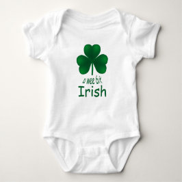 St Patrick's Shamrock Wee Bit Irish Baby Creeper Romper