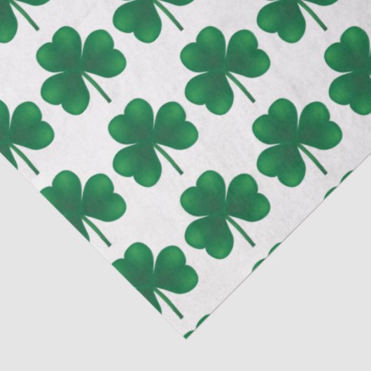 St Patricks Shamrocks Decoupage Elements Tissuepapier (Detail)
