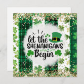 St. Patrick's Shenanigans Feestdagenkaart (Voorkant / Achterkant)