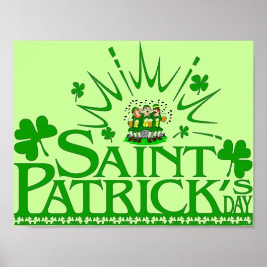 St. Patrick's Singing Leprechauns Poster (Voorkant)