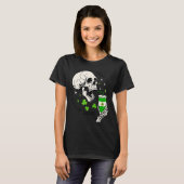 St Patrick's Skeleton Coffee Dead Inside but Feeli T-shirt (Voorkant volledig)