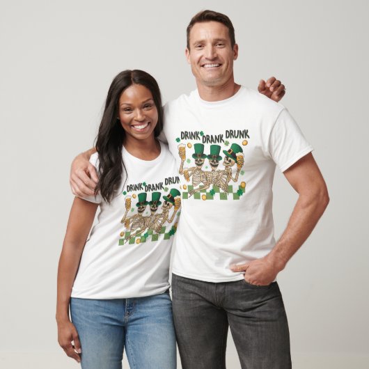 St. Patrick's Skeleton Party T-shirt (Unisex)