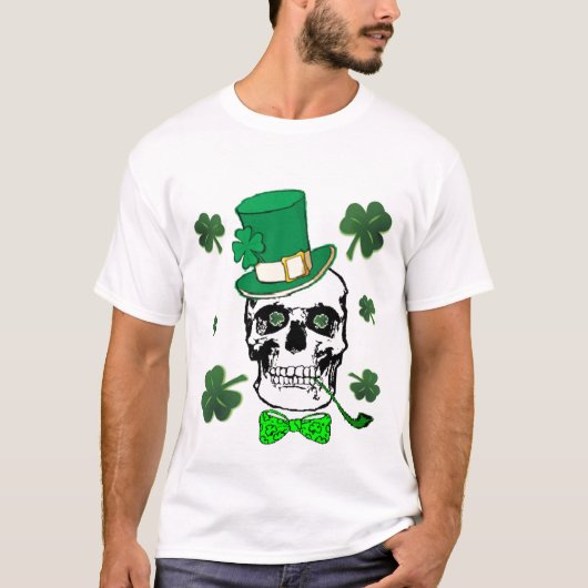 St. Patrick's Skull T-Shirt (Voorkant)
