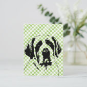 St Patricks - St Bernard Silhouette Briefkaart (Staand voorkant)