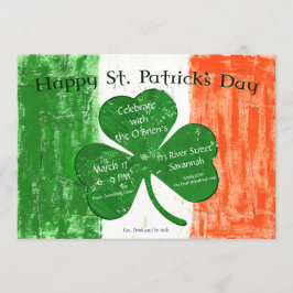 St. Patrick's (St. Paddy's) Day Party Invitation Kaart
