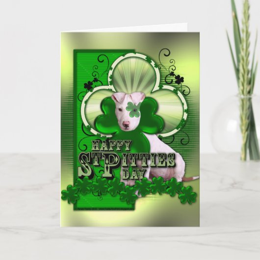 St Patricks - St Pitties Dag - Pitbull - Petey Kaart (Voorkant)